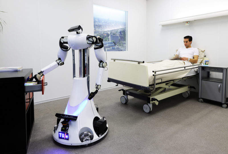 Robots in hospitals can be very useful for navigating the hospital