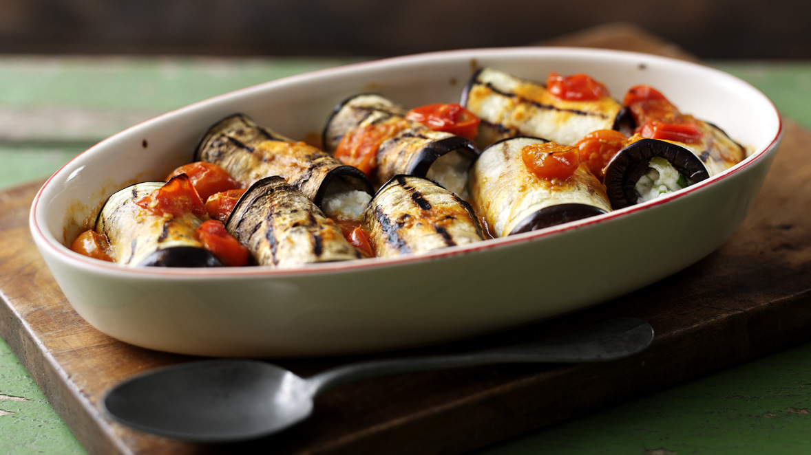 Eggplant and Ricotta Oven Rolls