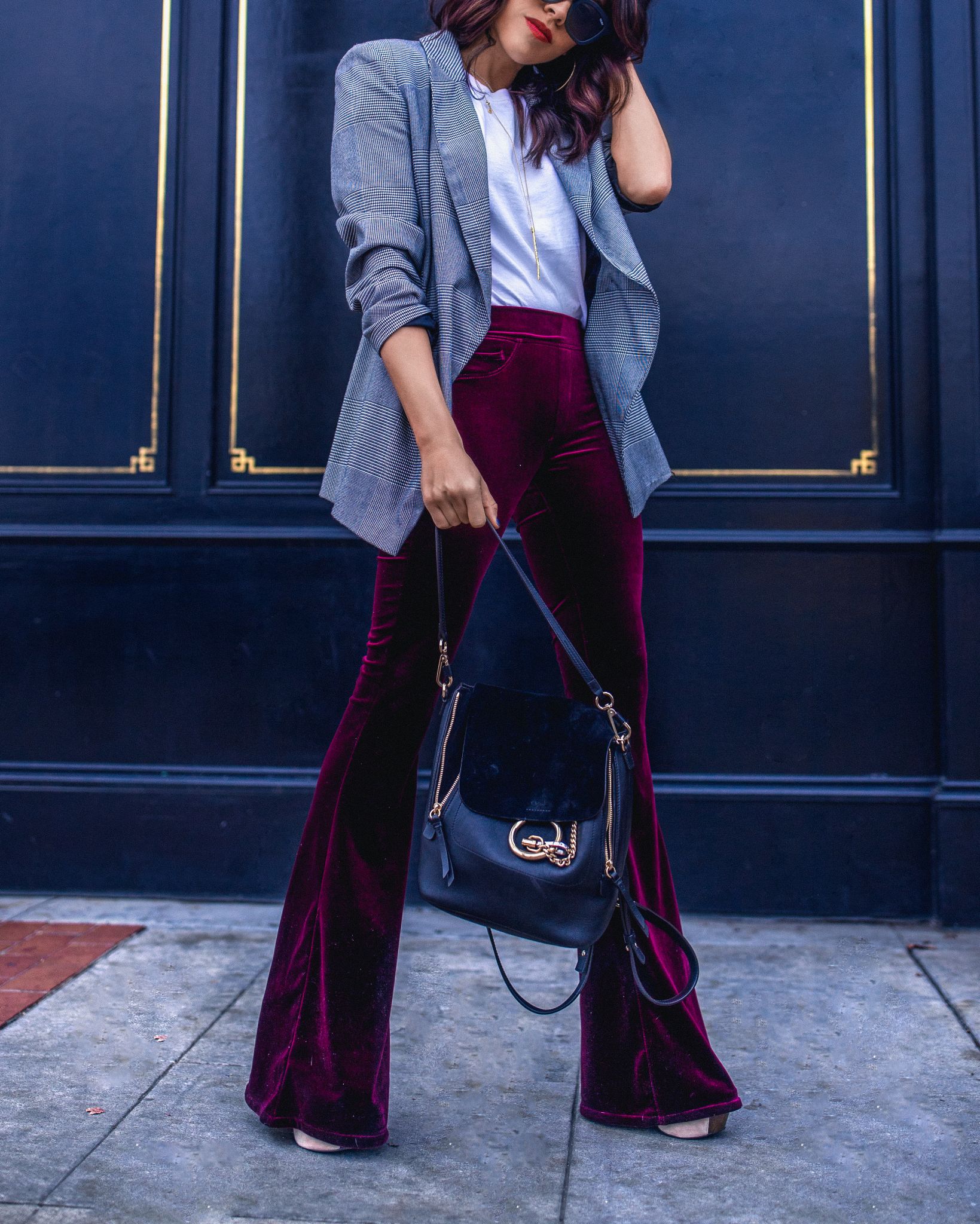 How to wear the velvet pants? 8 How to wear the velvet pants?