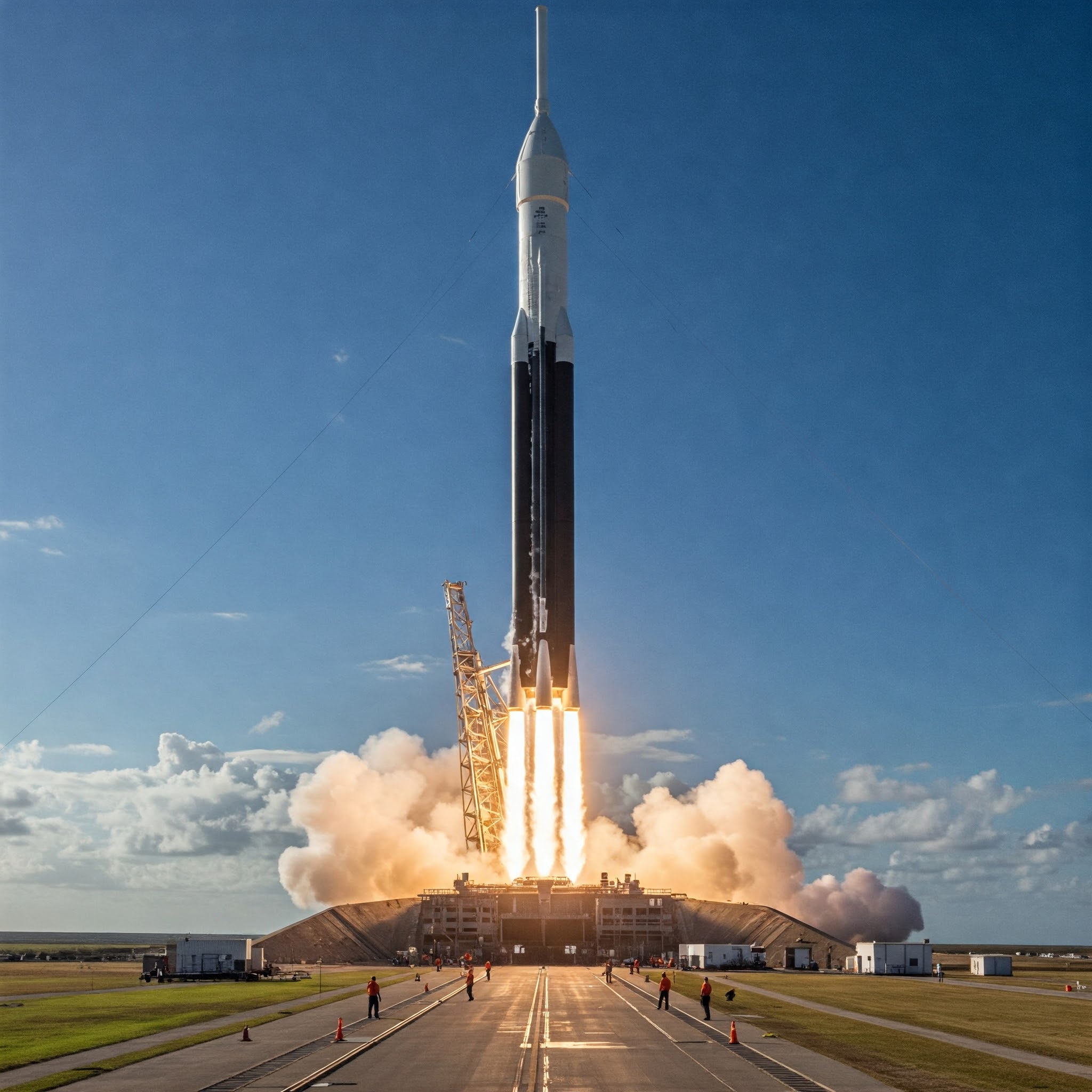 SpaceX is preparing to launch the most powerful rocket in the world. 4 SpaceX is preparing to launch the most powerful rocket in the world.