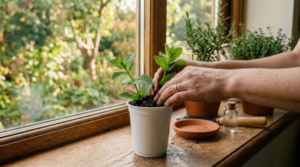 How to plant mint in a cup to decorate and perfume the whole house? 2 plant mint in a cup